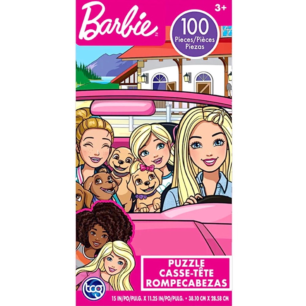 TCG Toys Sure Lox Barbie 100 Pieces Jigsaw Puzzle New In Box Age 3+